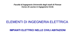 Impianti elettrici civili - Cirlab - Università degli Studi di Firenze
