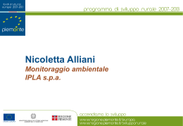 Nicoletta Alliani - Regione Piemonte