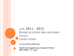 Esami di Stato 2012 - Ufficio Scolastico Territoriale di Venezia