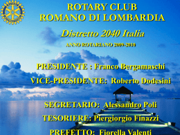 squadra - Rotary Club Romano di Lombardia