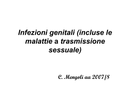 Infezioni genitali (incluse le malattie a trasmissione sessuale)