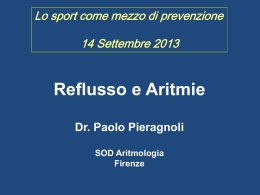 Paolo Pieragnoli: “Reflusso e aritmie”