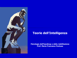 Teorie dell`Intelligenza