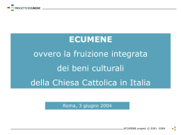 ecumene - Chiesa Cattolica Italiana