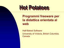 Italian Potatoes: Software Freeware per la didattica in rete