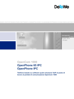 OpenPhone 65 IPC OpenPhone IPC OpenCom 1000