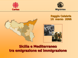 Sicilia e Mediterraneo tra emigrazione e immigrazione