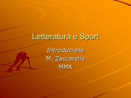 Letteratura e sport: il Novecento