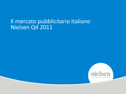 Il mercato pubblicitario italiano nel 2011 ()