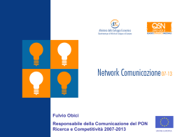 Network Comunicazione 07-13 Network Comunicazione 07