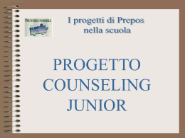 1 progetto counseling junior