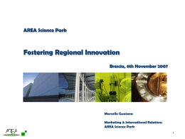 Area Science Park - Fostering Regional Innovation