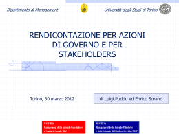 Dipartimento di Management Università degli Studi di Torino