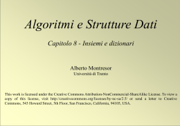 1 © Alberto Montresor Algoritmi e Strutture Dati Capitolo 8