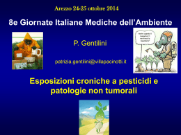 DOCUMENTO GENTILINI Pesticidi Arezzo 2014