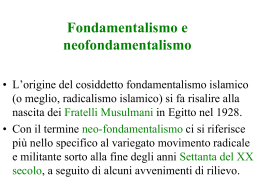5. l`islam radicale e militante