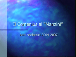 Il Comenius al “Manzini” - ISIS "Vincenzo Manzini"