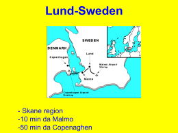 Lund-Sweden - Facoltà di Economia