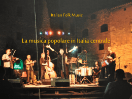 La musica popolare in Italia centralefinale