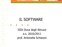Il software