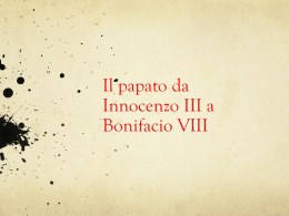 21. Da Innocenzo III a Bonifacio VIII