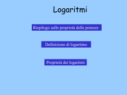 Logaritmi - fabiobonoli .it