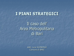 i piani strategici