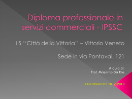 Diploma professionale in servizi commerciali - ipssc