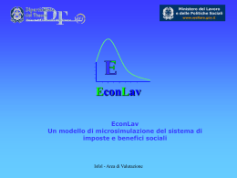 1. Il Modello di microsimulazione EconLav