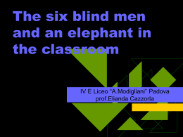 I_sei_ciechi_e_l_elefante_lezione_in_classe_in_inglese