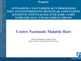 Meeting Famiglie - Medici A.I.S.EA Associazione Italiana Sindrome