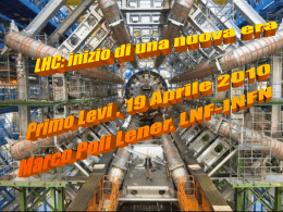 LHC: una nuova era
