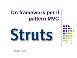 Un framework per il pattern MVC