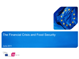 The Financial Crisis and Food Security