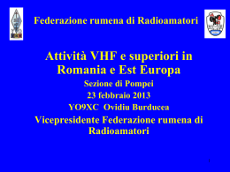 Attività VHF e superiori in Romania YO9XC Ovidiu Burducea