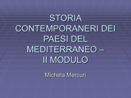Storia contemporanea dei paesi mediterranei