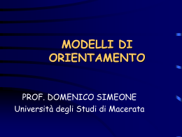 ORIENTAMENTO - Università degli Studi di Macerata