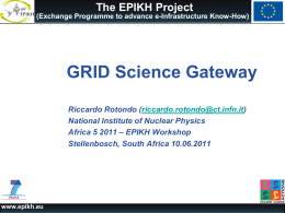 The CHAIN Science Gateway