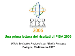 Presentazione 2006 - Ufficio scolastico regionale per l`Emilia