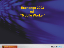 Exchange 2003 ed i “Mobile Worker”