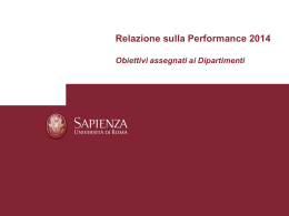 Relazione sulla Performance 2014