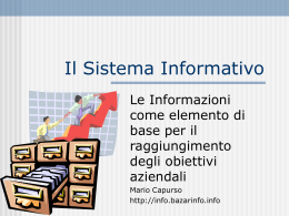 Il Sistema Informativo
