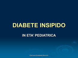 DIABETE INSIPIDO - PediatriaMuccioli