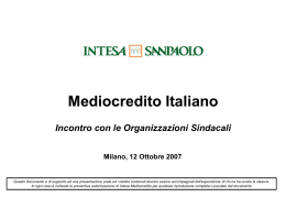 Progetto Mediocredito Italiano