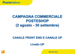 Campagna commerciale posteshop