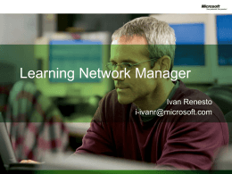 Learning Network Manager