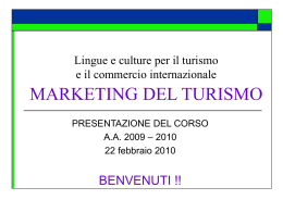 Marketing del Turismo