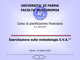 CAPITALE INVESTITO - Università degli Studi di Parma