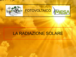 introduzione alla radiazione solare