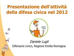 Presentazione - slide Difensore 2012